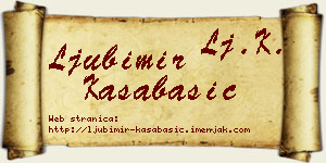Ljubimir Kasabašić vizit kartica
